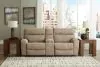 Ashley Furniture 61004S3 Ashley Furniture 61004S3 Next-Gen Durapella - 3-Piece Power Reclining Sectional Loveseat With Console - Sand