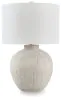 Ashley Furniture L235824 Calbert - Poly Table Lamp - Warm Gray
