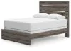 Ashley Furniture PCB2405B2 Graystorm - Queen Panel Bed - Brown Gray
