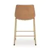 Ashley Furniture PCD373-330 Ciabori - Tall Upholstered Barstool (Set of 2) - Toast / Gold