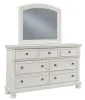 Ashley Furniture B742B1 Robbinsdale - Dresser, Mirror - Antique White