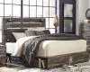 Ashley Furniture B211B54 Drystan - King Panel Bed With 4 Side Drawers - Brown / Beige