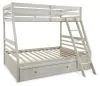 Ashley Furniture B742B16 Robbinsdale - Twin Over Full Bunk Bed With Storage - Antique White