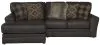 Jackson Furniture Industries 4378/42/75-09 Jackson Furniture Industries 4378/42/75-09 Denali - 2 Piece Italian Leather Match Sofa Chaise With Left Side Facing Chaise - Chocolate