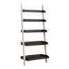 Liberty Furniture 139WH-BK202 Farmhouse - Leaning Bookcase - Two Tone White / Wood Tone