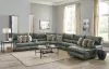 Jackson Furniture Industries 643/66/64/68/65/69/63-28 Jackson Furniture Industries 643/66/64/68/65/69/63-28 Como - 7 Piece Italian Leather Match Power Reclining Sectional With 2 Lay Flat Reclining Seats And RSF Chaise - Steel