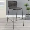 CoasterEssence 192040 Mckinley - Faux Rattan Metal Bar Chair (Set of 2) - Brown