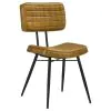 CoasterEssence 110642 Misty - Leather Upholstered Dining Side Chair (Set of 2) - Camel