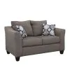 CoasterEssence 506022 Salizar - Upholstered Flared Arm Loveseat - Charcoal Gray