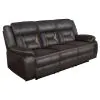 CoasterEveryday 651354-S2 Greer - 2 Piece Upholstered Reclining Sofa Set - Brown