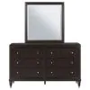 Coaster Fine Furniture 223063M Emberlyn - 6-Drawer Dresser With Mirror - Brown