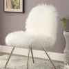 Furniture of America CM-AC6546 Caoimhe - Accent Chair - White / Gold