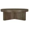 Coaster Fine Furniture 710138 Kinkaid - Round Solid Mango Wood Coffee Table - Brown