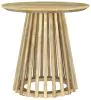 Coaster Fine Furniture 710607 Touhy - Round Solid Wood End Side Table - Natural Mango