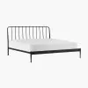 Intercon MB-BR-FRMKNG-MTE-C Metal Beds - Farmhouse King Metal Bed - Matte Black