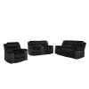 New Classic 20-U1816K-3NP New Classic 20-U1816K-3NP Willow - 3 Piece Sofa & Loveseat & Recliner - Black