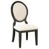 Coaster Fine Furniture 109230-S5 Twyla - 5 Piece Round Wood Dining Room Table Set - Dark Cocoa