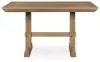 Benchcraft® D858-13 Ridgester - Rectangular Dining Room Counter Table - Light Brown