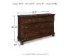 Ashley Furniture B697-31 Porter - Dresser - Rustic Brown