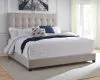 Ashley Furniture B130-581 Dolante - Queen Upholstered Bed - Beige