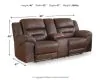 Ashley Furniture 3990494 Ashley Furniture 3990494 Stoneland - DBL Rec Loveseat w/Console - Chocolate