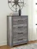 Ashley Furniture B1290-44 Bronyan - Four Drawer Chest - Dark Gray