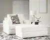 Ashley Furniture 31403/23/08 Ashley Furniture 31403/23/08 Karinne - 2 Pc. - Chair And A Half, Ottoman - Linen