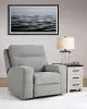 Ashley Furniture 9050313 Biscoe - Power Recliner /Adj Headrest - Pewter