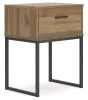Ashley Furniture EB1866-291 Deanlow - One Drawer Night Stand - Honey