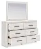 Ashley Furniture B3788B1 Cayboni - Dresser And Mirror - Whitewash