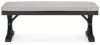Ashley Furniture P792-600 Beachcroft - Bench With Cushion - Black / Light Gray