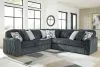 Ashley Furniture 98105S27 Ashley Furniture 98105S27 Midnight-Madness - 5-Piece Sectional - Gunmetal