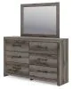 Ashley Furniture PCB2405B1 Ashley Furniture PCB2405B1 Graystorm - Dresser And Mirror - Brown Gray