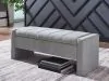 Ashley Furniture A3000744 Akselman - Storage Bench - Gray