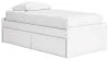 Ashley Furniture EB9630B6 Ashley Furniture EB9630B6 Onita - Twin Platform Bed With 1 Side Storage - White