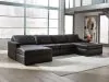 Ashley Furniture 74305S19 Ashley Furniture 74305S19 Modmax II - 4-Piece Double Chaise Sectional - Black