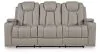 Ashley Furniture PC8330589 Elevate Edges - Reclining Sofa With Drop Down Table - Coin