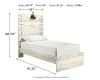 Ashley Furniture B192B2 Ashley Furniture B192B2 Cambeck - Twin Panel Bed - Whitewash