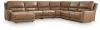 Ashley Furniture PCU62606S32 Ashley Furniture PCU62606S32 DeepWakes - 6-Piece Power Reclining Sectional With LAF Press Back Power Chaise - Caramel