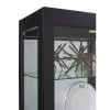 Pulaski Furniture 21218 PFC Curios - Lighted Gallery Style 5 Shelf Curio Cabinet - Onyx Black