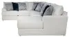 Jackson Furniture Industries 2470/30/62/76-21 Polaris - 3 Piece Sectional With Comfort Coil Seating And 9 Included Accent Pillows (Right Side Facing Chaise) - Sugar