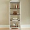 Liberty Furniture 244-BK201 Magnolia Manor - Leaning Pier Bookcase - Antique White