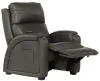 Jackson Furniture Industries 7647957-1273/58-3073/58 Reliever - Leather Power Headrest Power Lay Flat Reclining With CR3 Massage / Zero Gravity - Gunmetal
