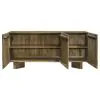 Coaster Fine Furniture 130515 Tyler - 3 Door Solid Wood Sideboard Buffet Cabinet - Mango Brown