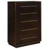 CoasterElevations 223265 Durango - 5-Drawer Bedroom Chest - Smoked Peppercorn