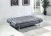 CoasterEssence 500096 Dilleston - Upholstered Tufted Convertible Sofa Bed - Gray