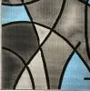 Furniture of America RG5187S Sivas - Area Rug- Charcoal Blue Fabric