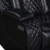 New Classic U1769V-L30P2-BLK Orion II - LAF Sofa With Power Headrest & Footrest - Black