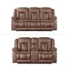 New Classic 22-2505B-2PM New Classic 22-2505B-2PM Morello - 2 Piece P1 Sofa & Loveseat With Power Footrest - Brown