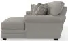 Jackson Furniture Industries 3345/46/76-26 Livingston - 2 Piece Sofa Chaise With Comfort Coil Seating And 6 Accent Pillows Included (RSF Chaise) - Linen